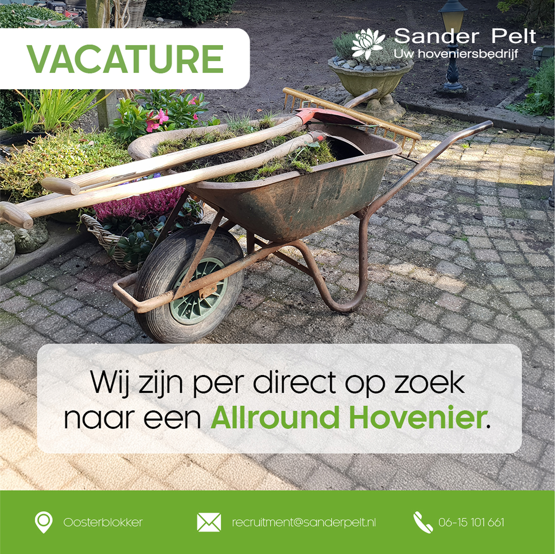 Vacature voor allround hovenier